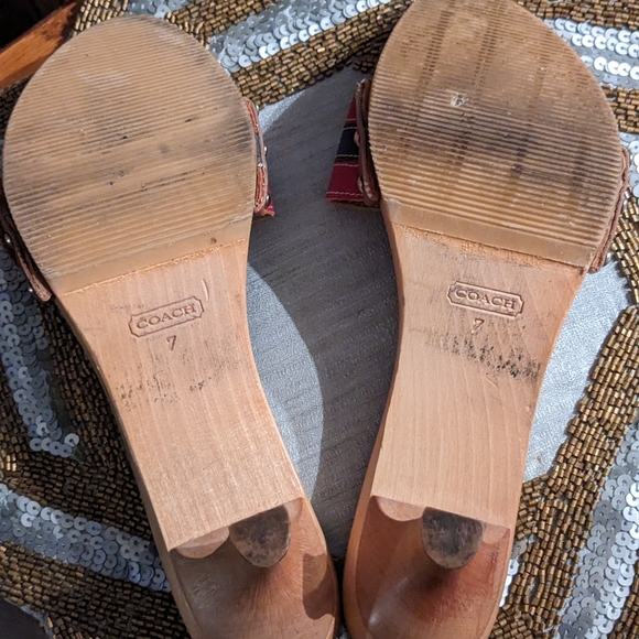 Vintage Coach Wood slides - Picture 5 of 5